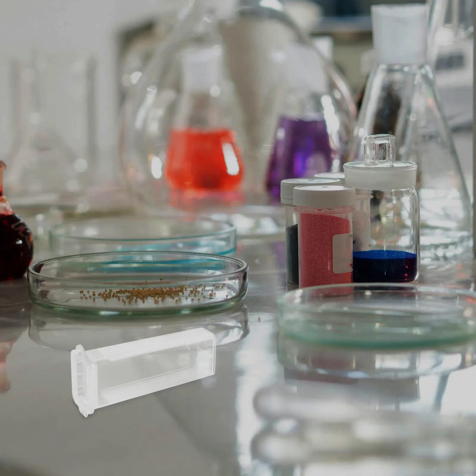 Scatola in plastica leggera resistente all'umidità per campioni di patologia, contenitore per microscopi, 20 pezzi