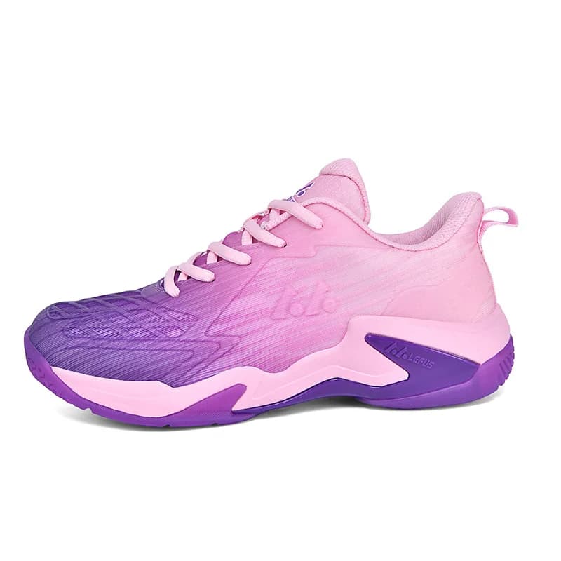 2026 LEFUS New Color Purple Pink Badminton Shoes for Women Men Sport Tennis Sneakers Durable Material Volleyball Shoes L038