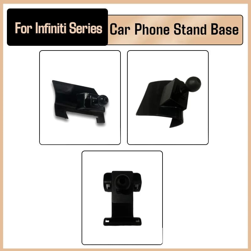 Per Infiniti Q50L 2018 2019 2020 2021 2022 Supporto per telefono per auto Supporto base con testa da 17mm Giunto sferico Staffa di supporto per telefono dedicata