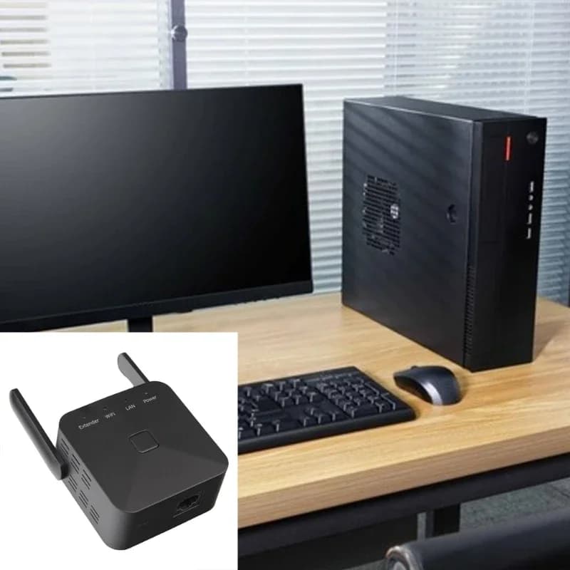 Ripetitore wireless da parete 300Mbps Doppie antenne Routing Amplificatori segnale WiFi wireless intelligenti Estensori H8WD
