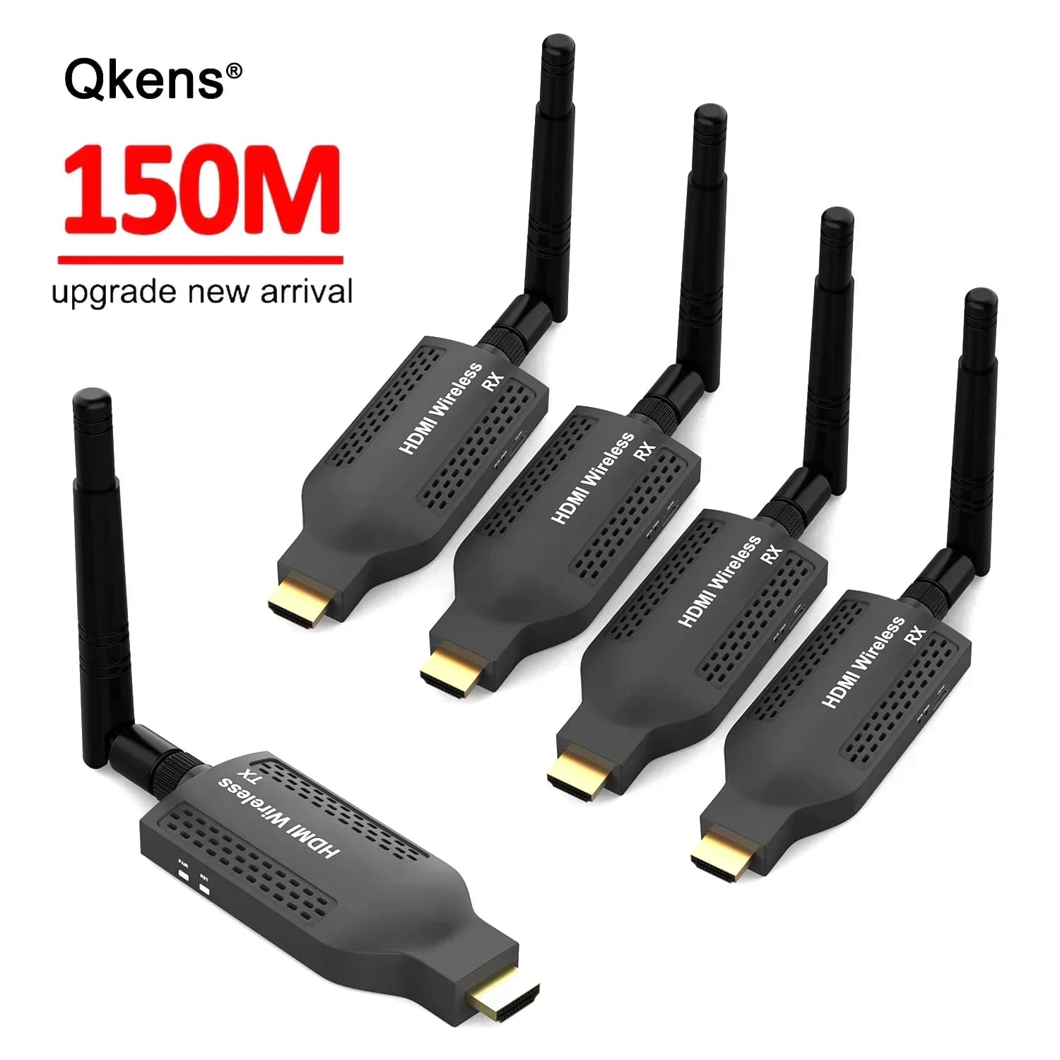 1080p 4k 150m Wireless HDMI Video Transmitter and Extender TV Stick Display Adapter for PC Laptop Camera to the Projector