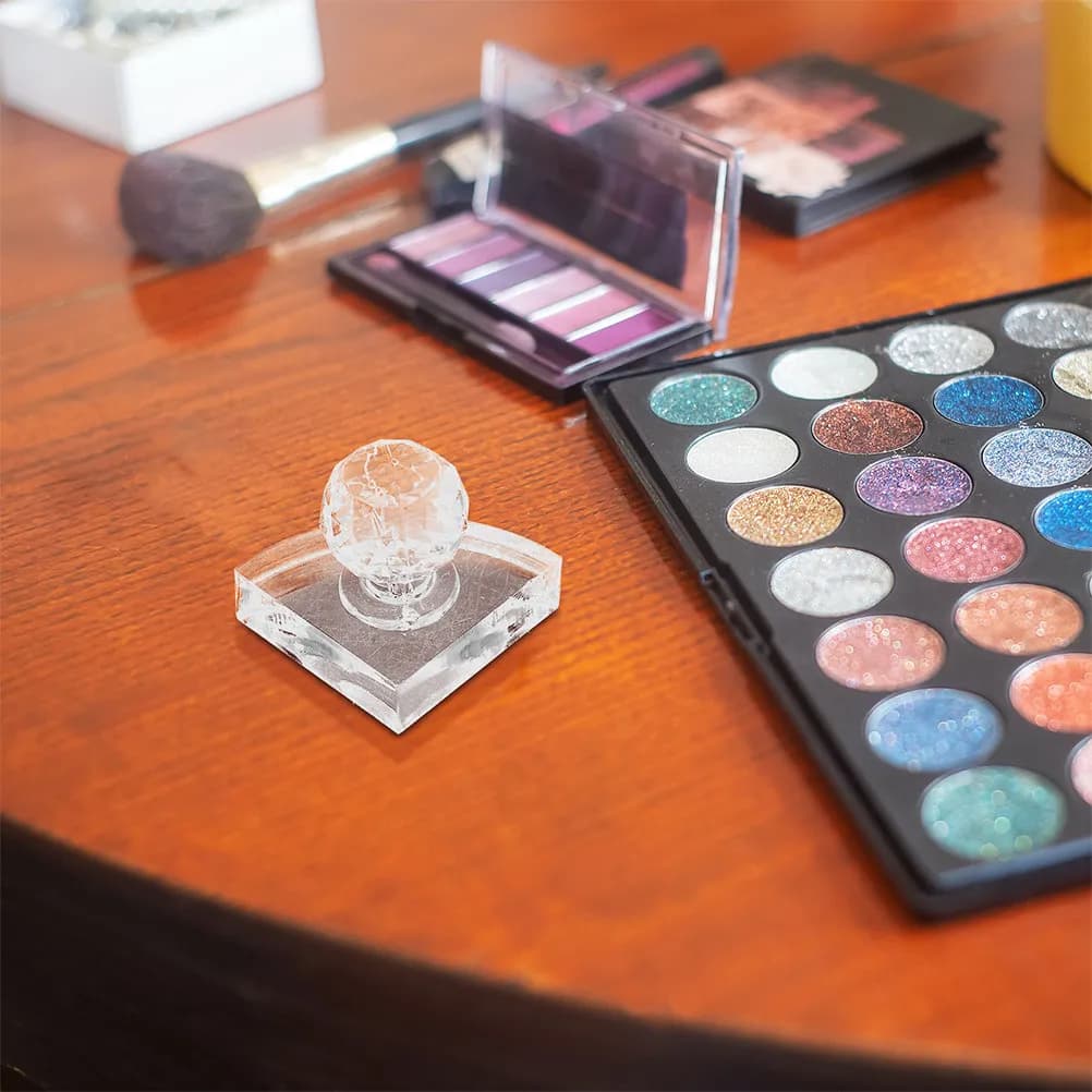 2 Pezzi Strumento per Compattare Ombretto, Pressa DIY per Fard, Illuminante e Palette Trucco, per Riparazione e Ricarica
