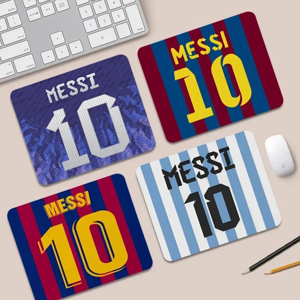 Football Superstar M-Messi 10 Tappetino per piccolo ufficio Tappetino per scrivania per computer Tastiera da tavolo Tappetino per mouse grande Cuscino per laptop antiscivolo