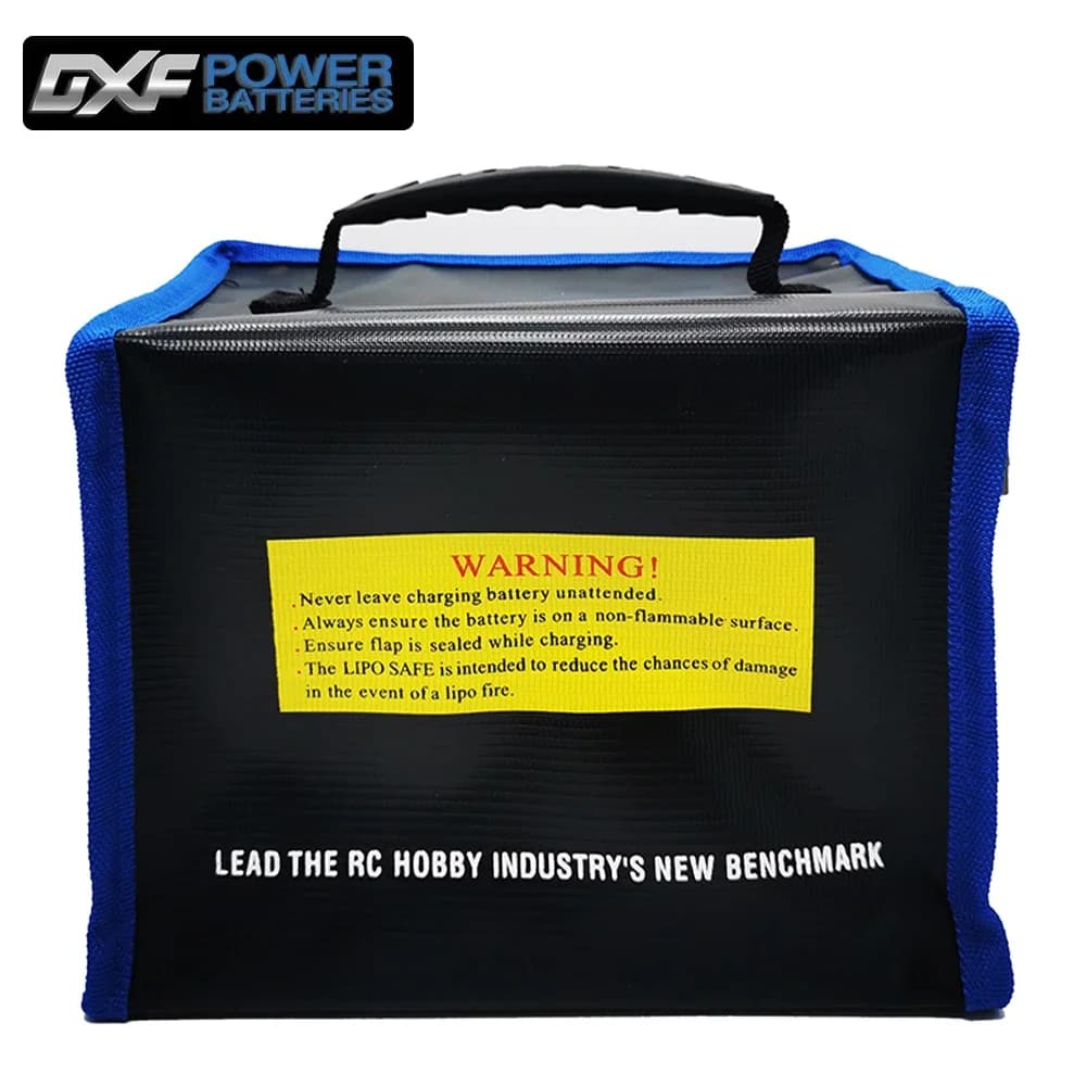 DXF Lipo Bag 215 * 145 * 165mm Safety Bag Lipo Portable Fire Retardant Waterproof Explosion Proof Battery for Car RC FPV Racing Drone