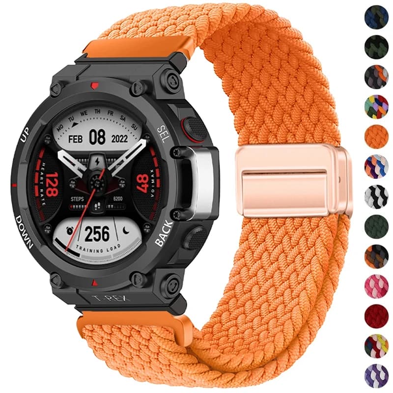 Nylon Braided Loop Strap For Huami Amazfit T-Rex 3 2 Elastic Band Smart Watch Bracelet For Huami Amazfit T-Rex/Pro/2Ultra Correa