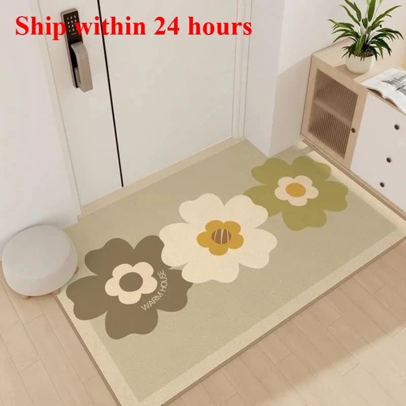 Vendita flash Tappetino per porta d'ingresso con formaldeide zero, tappeto per la casa, tappetino per porta del bagno con aspirazione in velluto di cristallo