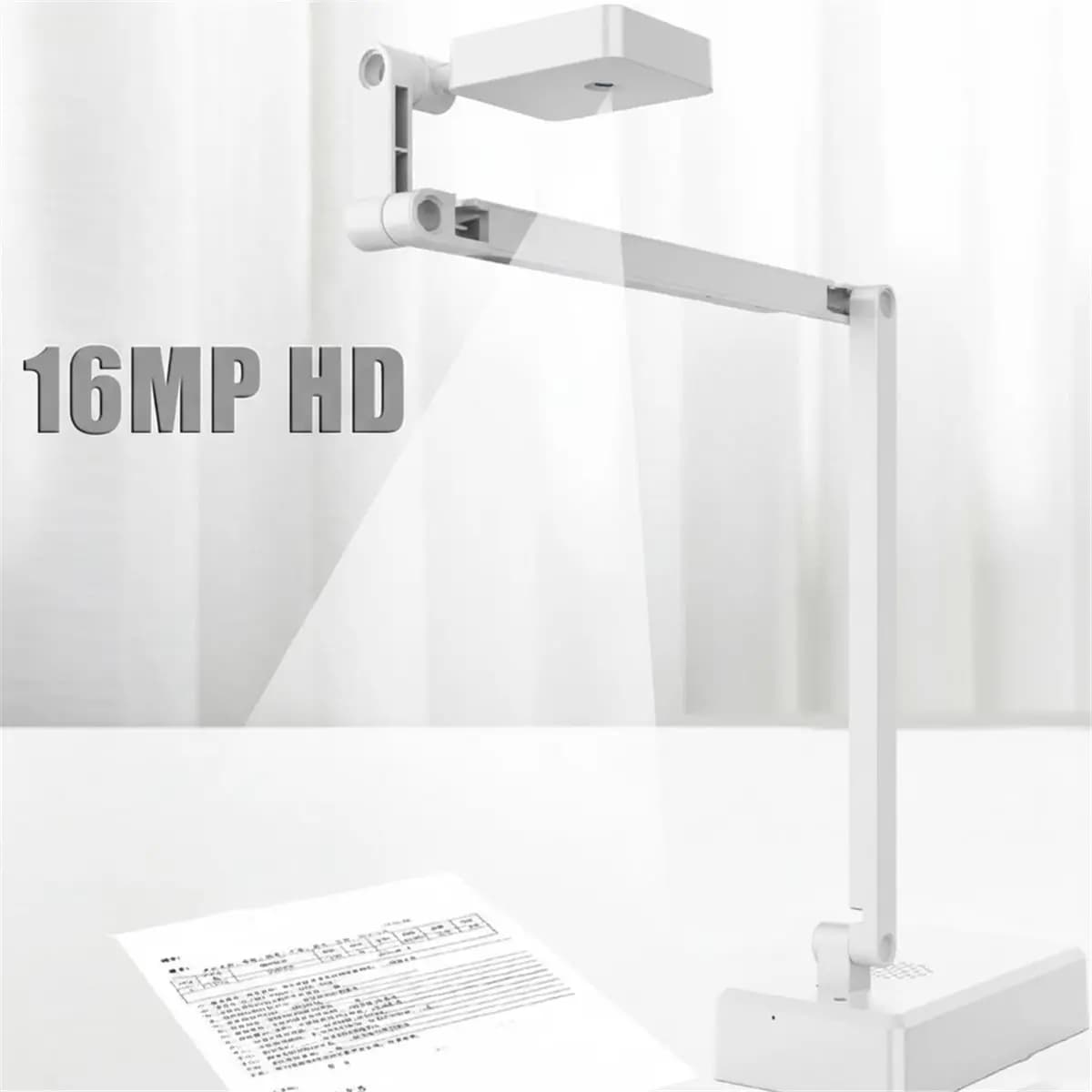 “QUALITY EXCELLE“USB Document Camera, 4K 16MP Document Webcam CMOS Image Sensor for Teachers, Classroom, Web Conferencing