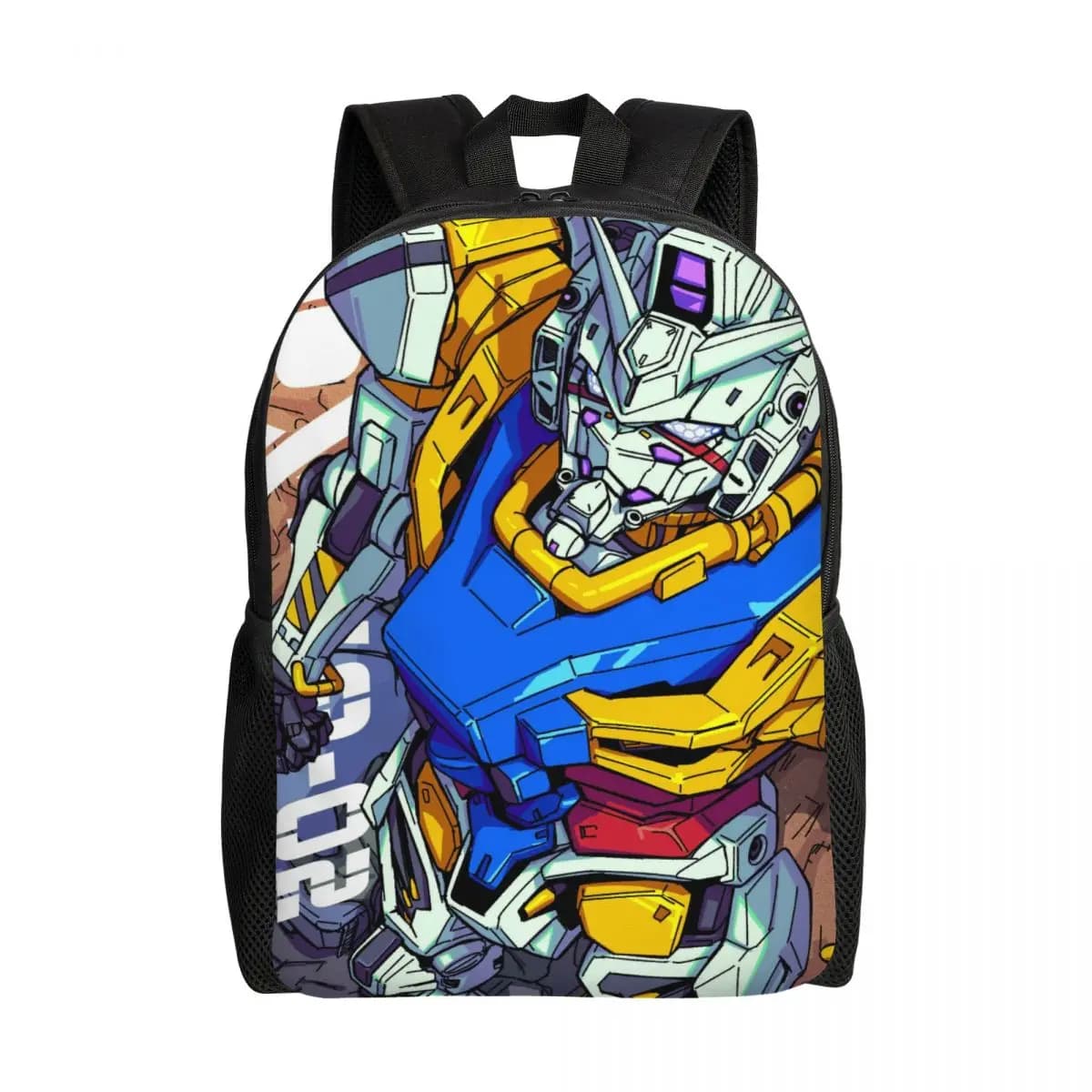 Zaino comico personalizzato Gundames Mobiles Suit per ragazzi e ragazze Borse da viaggio per scuola universitaria Donna Uomo Bookbag adatto per laptop da 15 pollici