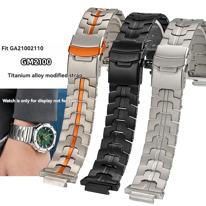 Premium Titanium Watch Strap for Casio GA-2100 GM2100 GBM-2100 GA110 DW5600/5610 | Ultra light scratch-resistant bracelet strap