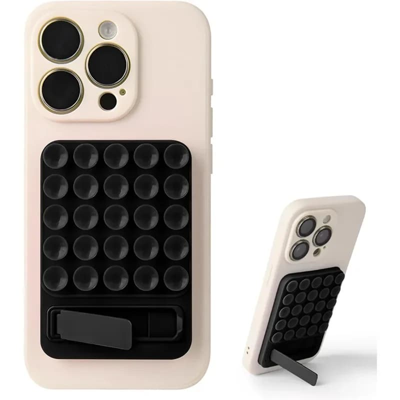 Custodia per telefono con supporto adesivo forte con aspirazione in silicone 2 in 1 per IPhone 15 14 13 12 16 Pro Max Plus Samsung S25 S24 Ultra Cover posteriore