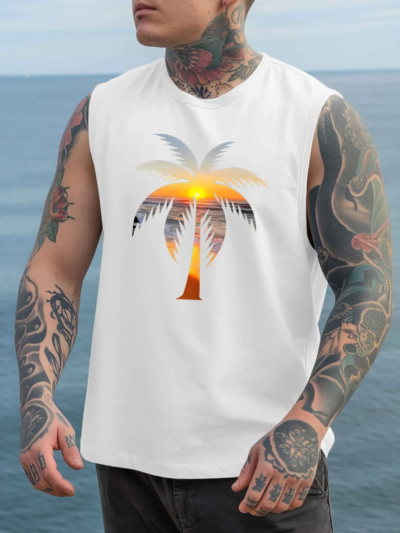 Men's T-shirt with modern American style design, suitable for summer use and an ideal choice for basketball activities.