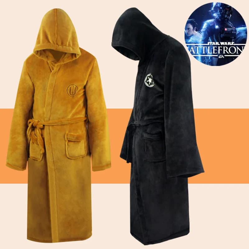 Jedi Knight Cosplay Costume Pajamas Galactic Empire Bathrobe Sleepwear Home Wear