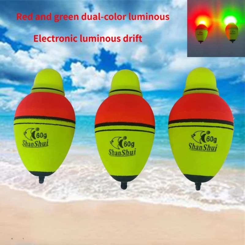 1/2/4 Pezzi Galleggiante da Pesca in Plastica con Ancoraggio Visivo, Galleggiante in Schiuma Verde, Galleggiante in Schiuma Elettronica, Galleggiante Luminoso a Forma di Scorpione, Galleggianti a Pancia Grande, Accessori per Carpe
