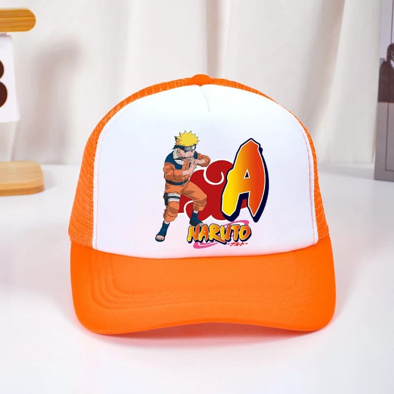 NARUTO Adult Baseball Caps Student Boys Girls Cartoon Letters Kawaii Summer Breathable Mesh Hat Cute Sunbonnet Birthday Gifts