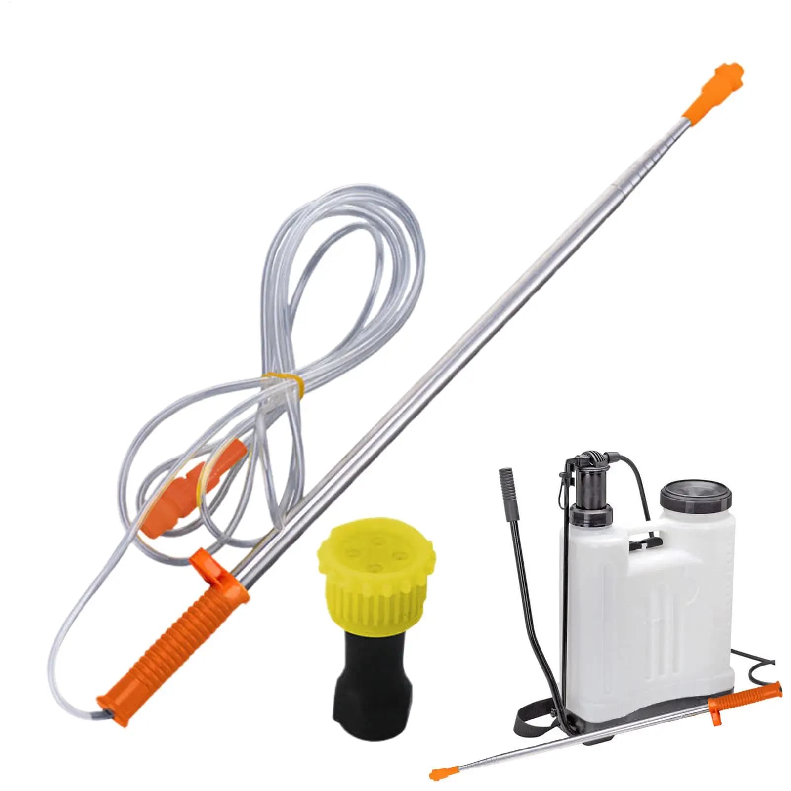 Asta telescopica per spruzzatore in acciaio inossidabile da 2,6 m, tubo di prolunga per spruzzatore di pesticidi da giardino e accessori per ugelli di irrigazione