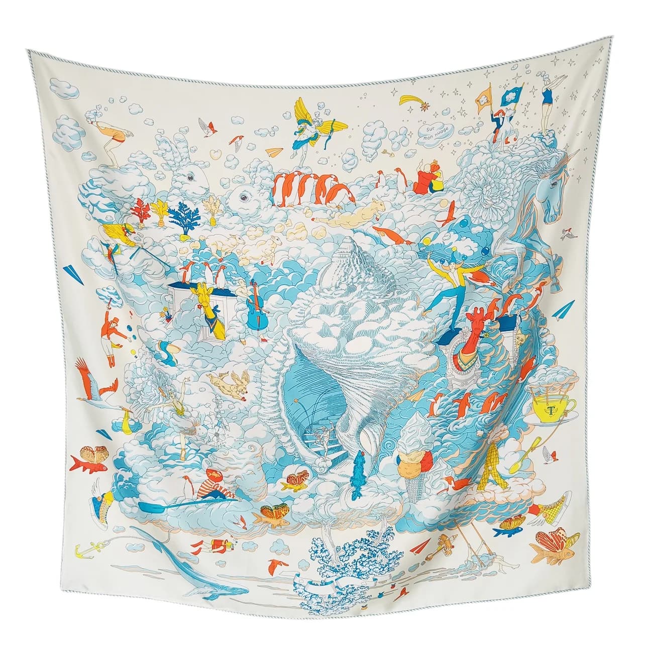 Pure Frost Silk Scarf Luxury Design Squares Hand Roasted Edges Bandane Top Accessories Head Hair Bag Decorations