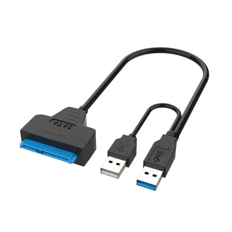 Cavo adattatore SATA a USB 3.0/2.0 FINO a 6 Gbps 7+15/22 pin per supporto disco rigido HDD SSD esterno da 2,5 pollici Sata III SATA 3