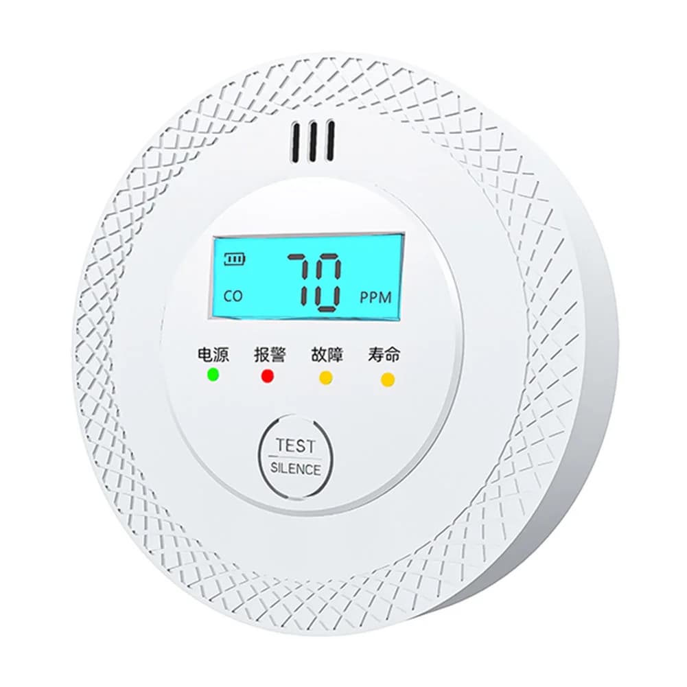 Sensore di allarme CO con led rilevatore di allarme monossido di carbonio rilevatore di fumo e monossido di carbonio alimentato a batteria allarme per Home Depot