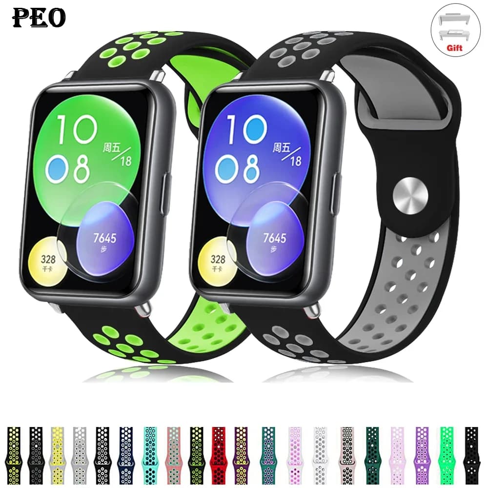 Sport band For huawei fit 2 strap smartwatch silicone breathable Women/men bracelet correa huawei fit 2 watchbands Accessories