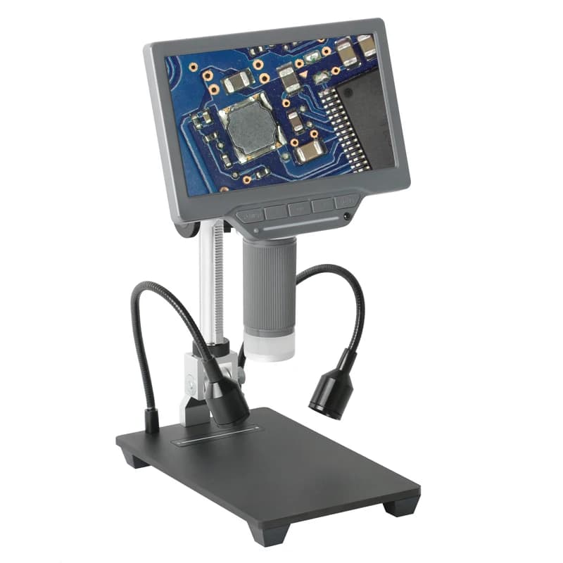 Display LCD da 7,0 pollici 1080P Fotocamera per microscopio HDMI Obiettivo ad alta definizione integrato per la riparazione di saldatura PCB industriale dipinta in laboratorio