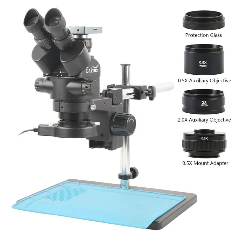 8.3MP 4k 1080P HDMI USB videocamera 3.5X-90X Simul Focal Stereo microscopio trinoculare Set per PCB BGA CPU Chip riparazione saldatura