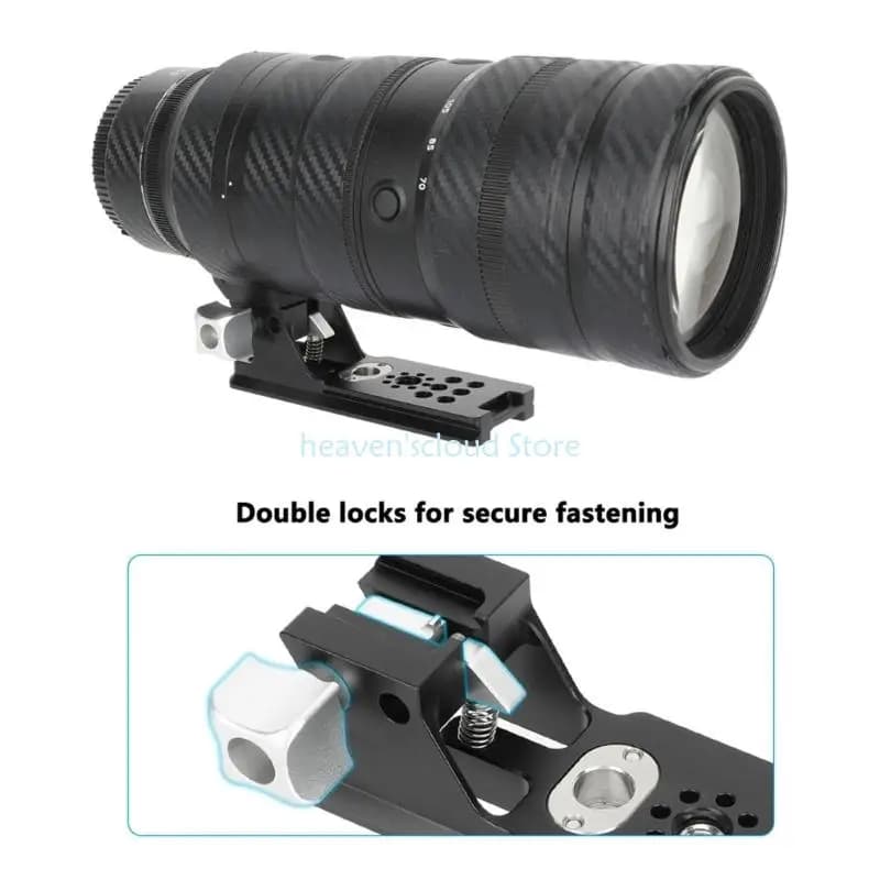 Y88B Aluminum Alloy Quick Release Plate For DSLR Camera Long Lens With Secure Locking Mechanism And Enhances Stability