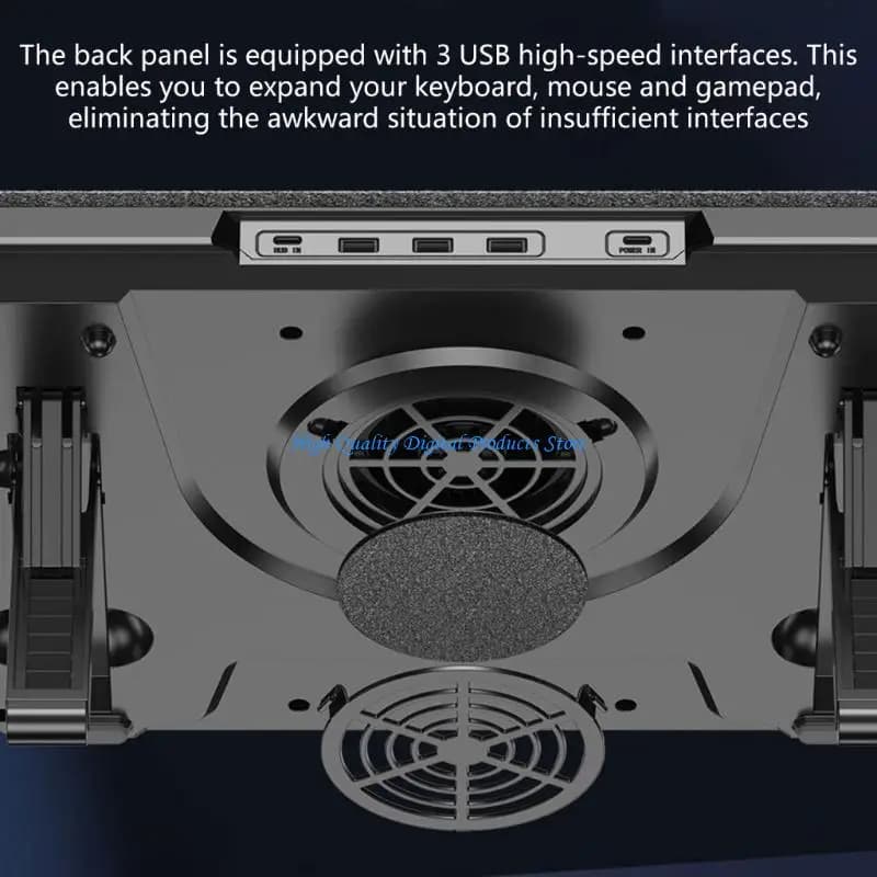 U2JE Adjustable Laptop Cooling Stand With 4000Rpm Fast Speeed Fan And Ergonomic For Long Gaming