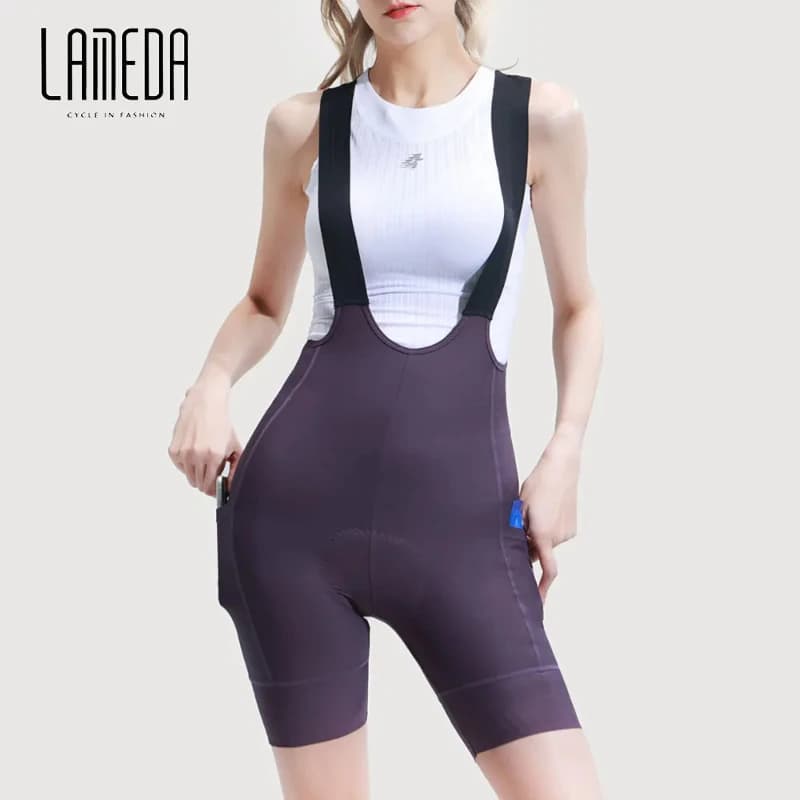 LAMEDA Women's Cycling Shorts High Suture Elastic Cycling Clothing with Upf 50+ Fast Drying Sports Shorts