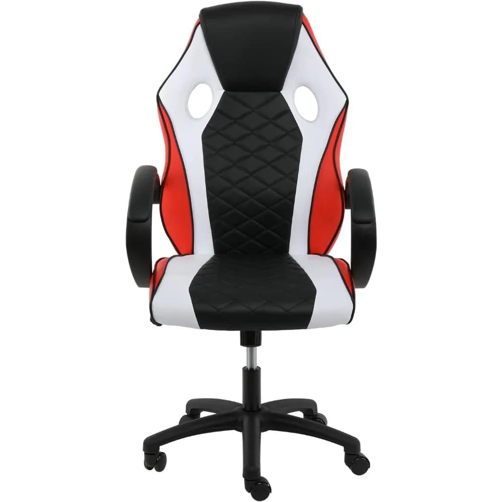 Sedia da gioco YSSOA, sedia ergonomica per computer, schienale e sedile Sedia per videogiochi regolabile in altezza, sedia da ufficio reclinabile girevole,