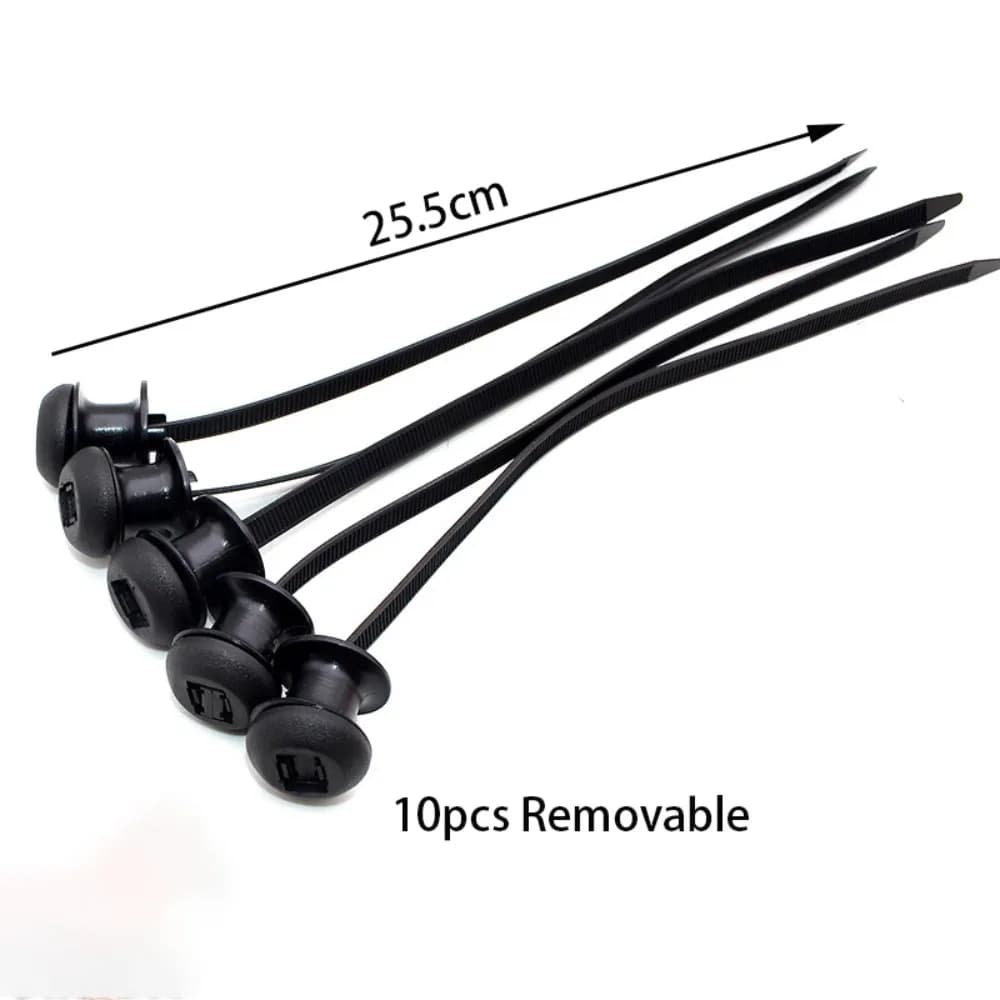 20/50100Pcs Multipurpose Nylon Universal Cable Tie Buckle Self-Locking Nylon Buckle Tie Holder Cable Tie Retainer