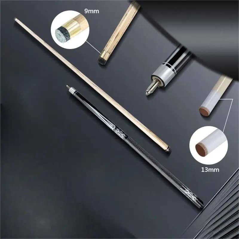 Stecca da biliardo da 13 mm, stecca da biliardo divisa da 57" in frassino da 9 mm stecca da biliardo americana 1/2 stecca da biliardo a due sezioni a nove cantieri