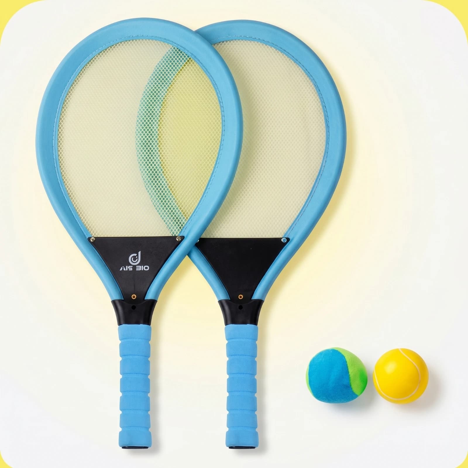Kids Tennis Racket with Training Balls Antiskid Kids Tennis Racket Set Sports Toy Child-Friendly Comfortable Grip for Beginners