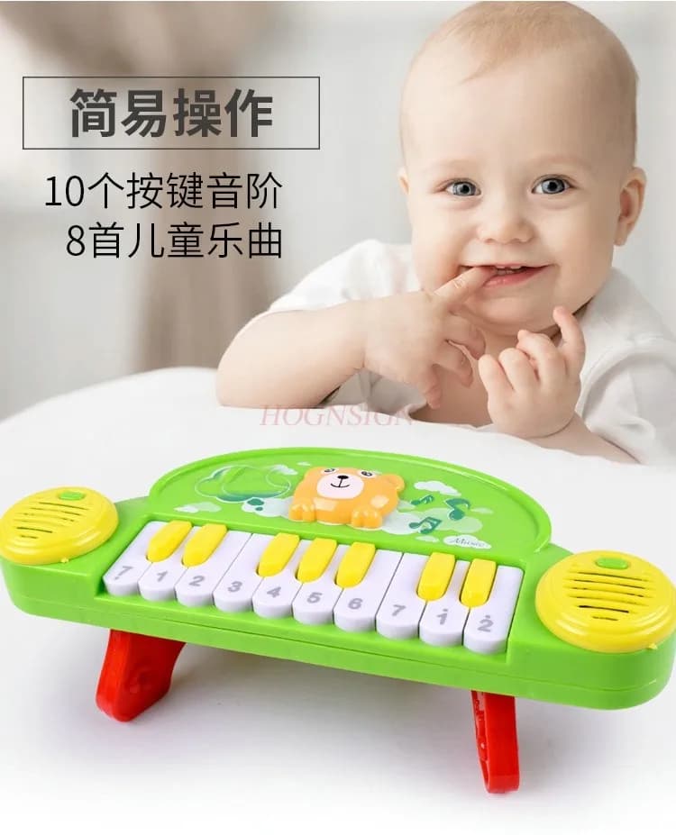 Tavolo da seduta elettrico per pianoforte elettronico educativo per bambini, piccolo pianoforte, musica educativa, suono leggero precoce
