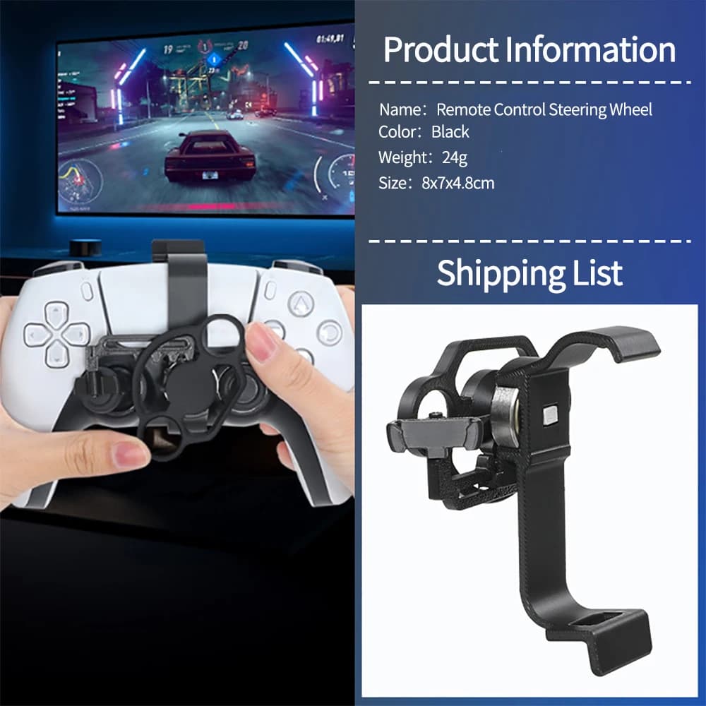 Mini Volante da Gioco per PS5 e XBOX, Accessori per Controller, Volante Sostitutivo per Giochi di Corse, Esperienza di Gioco Migliorata
