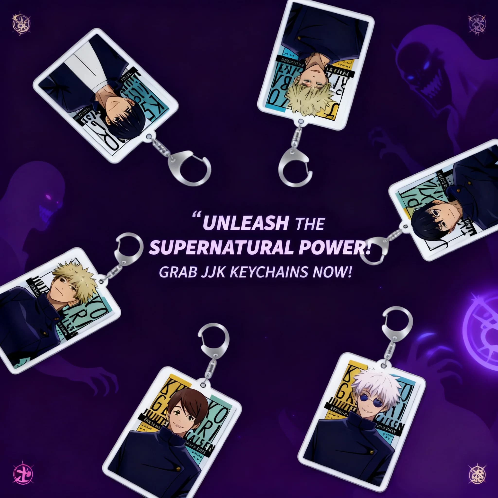 Jujutsu Kaisen Gojo Satoru Suguru Geto Sukuna Itadori Yuji Anime Keychain Pendant Cute Cartoon Figure Backpack Accessory Gift