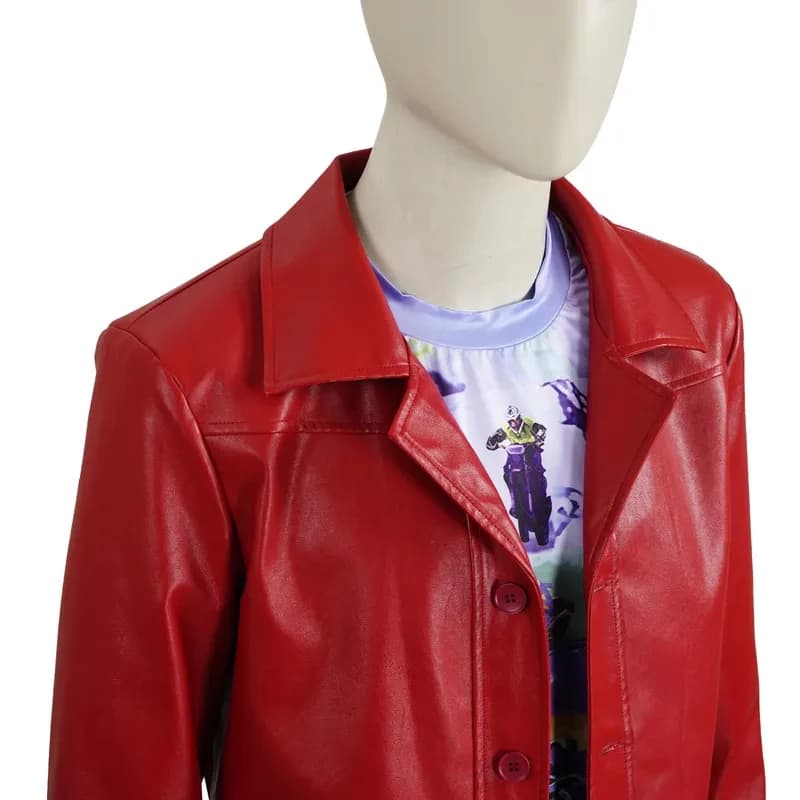 Costume Cosplay Tyler Durden da Narratore di Fight Club per Uomo, Giacca in Pelle PU, Outfit per Halloween