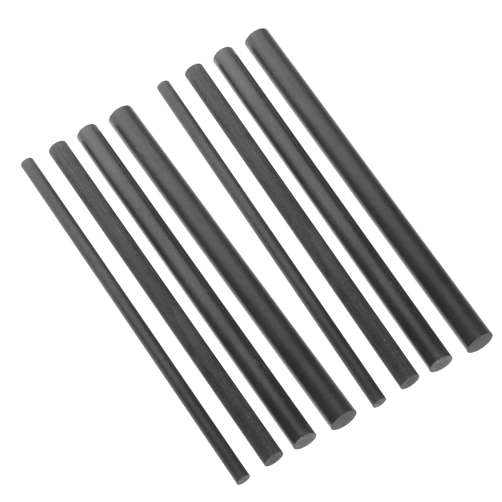 Kit di Riparazione per Canna da Pesca 8 Pezzi, Connettori in Fibra di Carbonio, Accessori Portatili per Sostituire e Riparare Canne Rotte