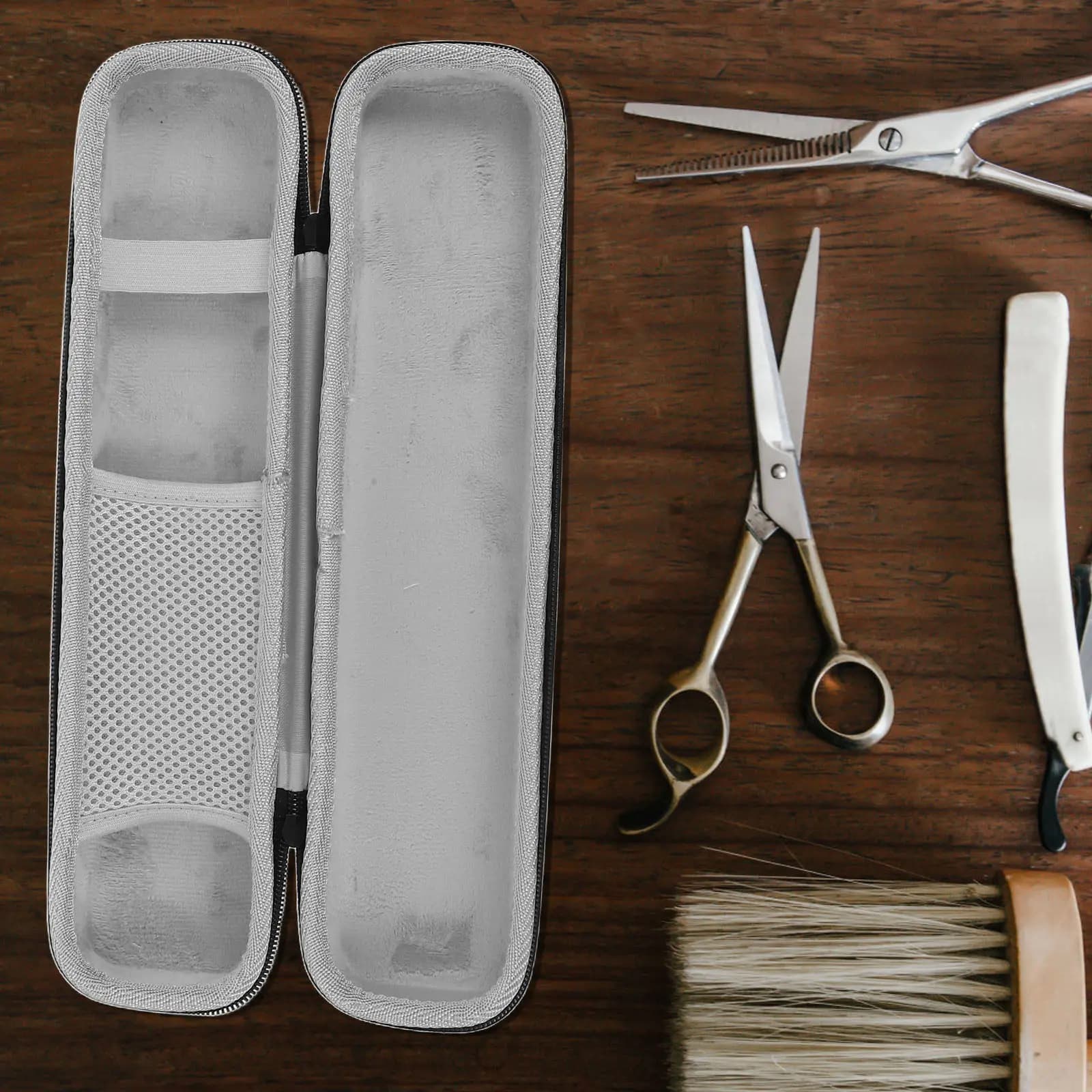 Waterproof Cover for Hair Plate, EVA Iron Rigid Bag, Travel Organizer and Home