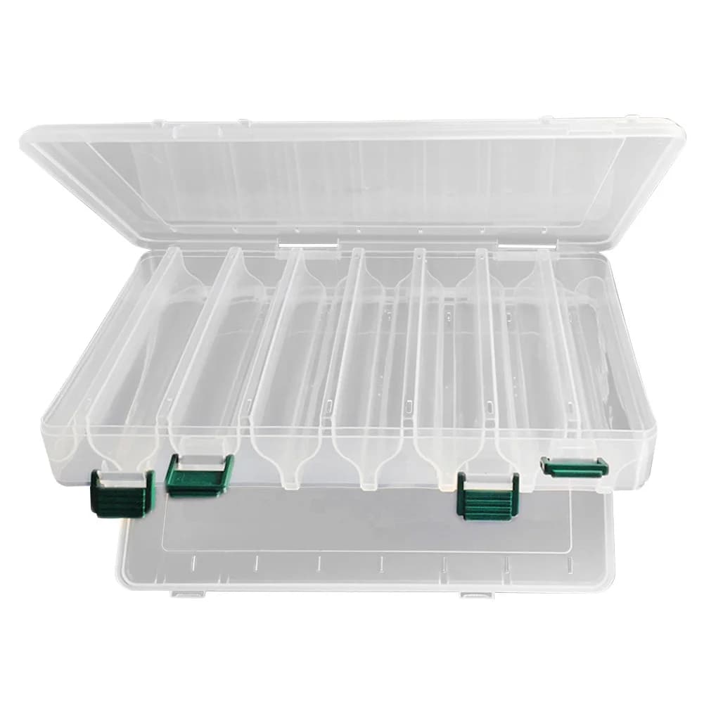 14 Grid Fishing Tackle Storage Box Large Capacity Double Sided Fishing Storage Case Portable Multifunctional Fishing Accessories