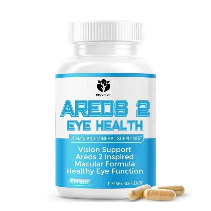 Supplements of vitamins and minerals for AREDS 2 view, containing lutein, vitamin C, zeaxanthin, zinc