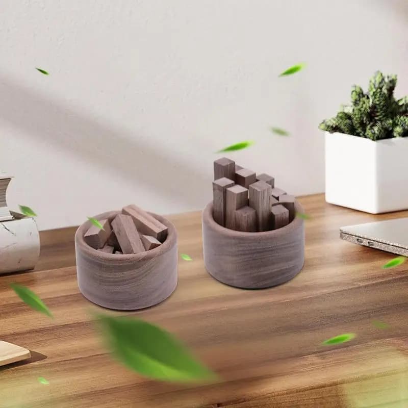 Small Sleeping Essential Oil Diffuser Wooden Car Aromatherapy Box for Home Decor Deodorant for Environments (without Essential Oils)