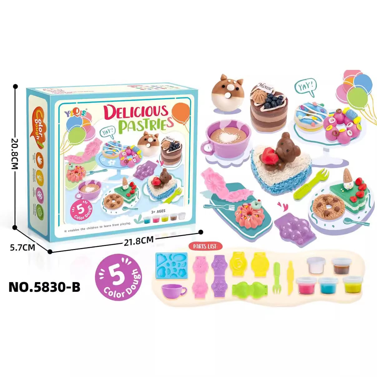 Creativo fai da te famiglia cucina gioco pasta gelato torta snack cibo realistico set di giocattoli fatti a mano mini set da cucina cibo giocattolo