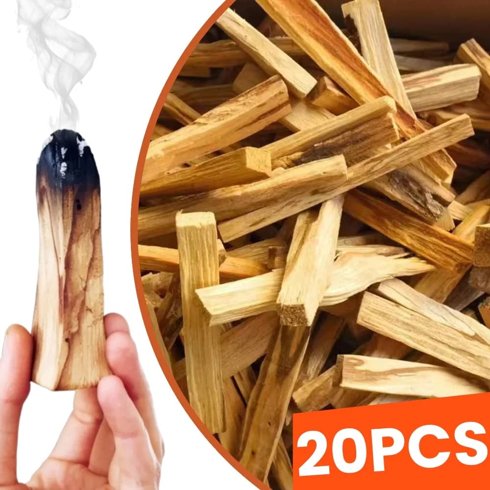 1-20 Pezzi Bastoncini di Incenso Naturale Palo Santo, Bastoncini in Legno per Purificazione Interna, Yoga, Guarigione, Aromaterapia, Strisce di Legno da Bruciare