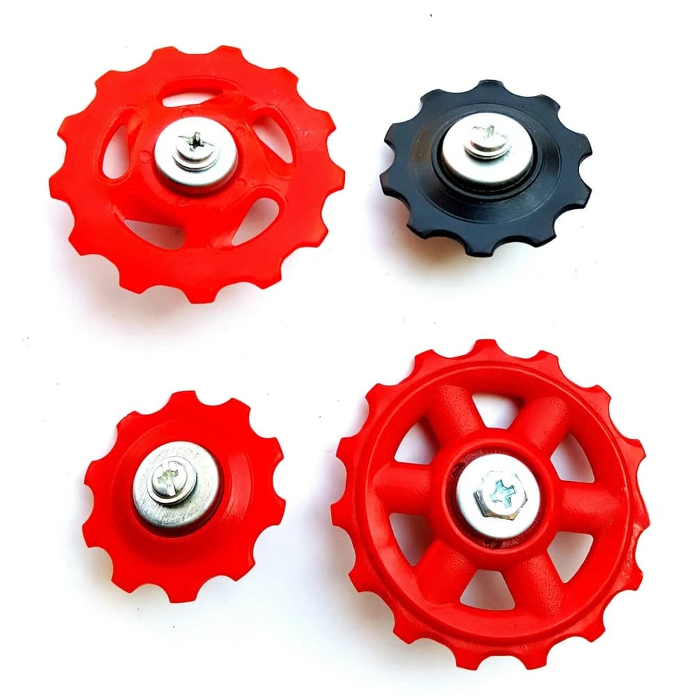 Mountain-Bike Rear Derailleur Pulley Roller Guide Pulleys Mountain- Road Bicycles Guide Wheels 6 7 8 Speed Resin Gear-