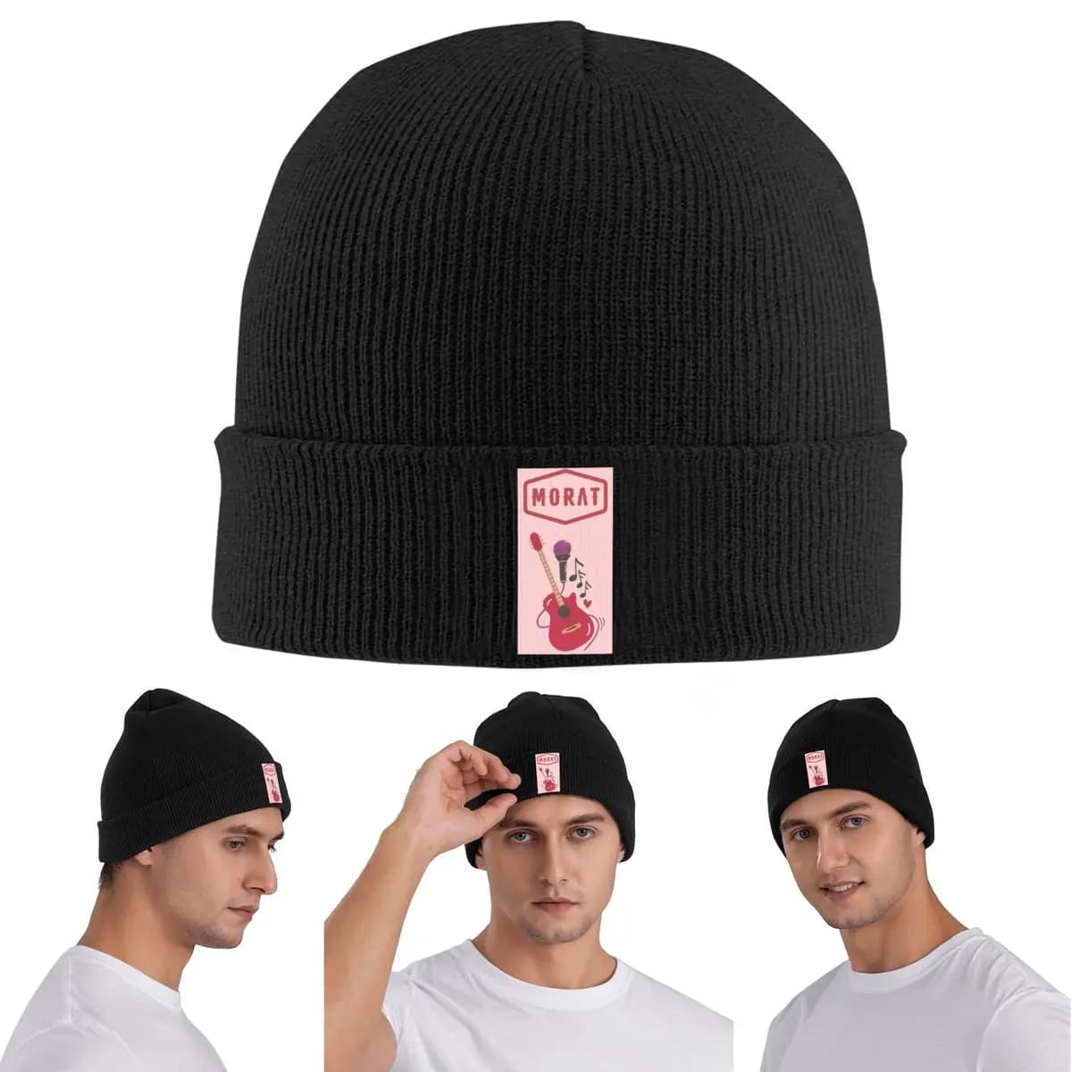 Morat Pop Band Tour Music Berretto lavorato a maglia caldo Cappello invernale lavorato a maglia Skullies Berretti Berretti Hip Hop per unisex