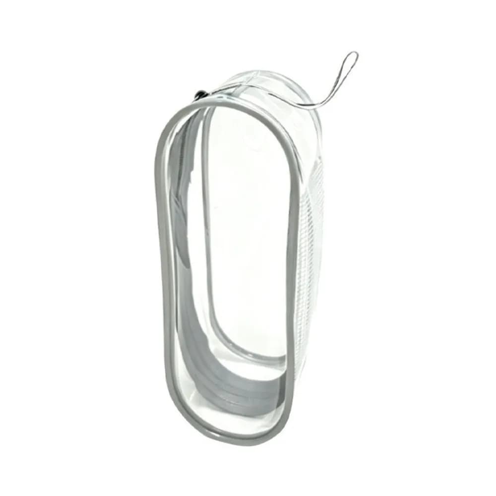 PVC Material Swim Goggles Case Breathable Fabric Transparent Design Protective Zipper Cover Waterproof Zipper Compact Size