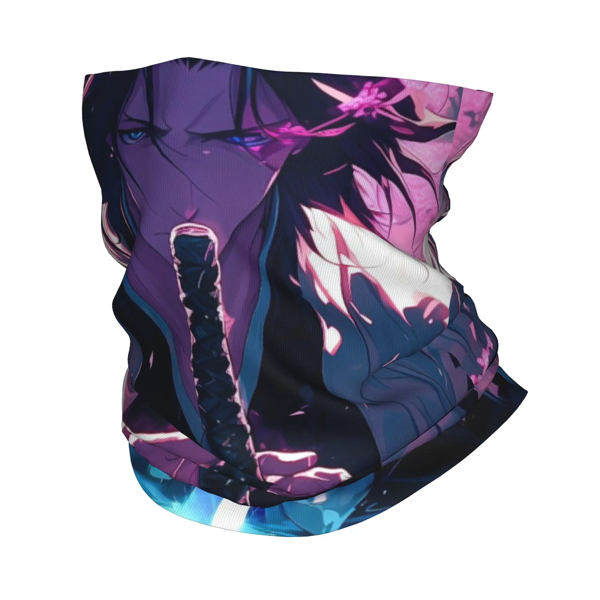 Byakuya Kuchiki (2) Bandana Gaiter Club Bleach Maschera per il viso Ciclismo Equitazione Sciarpa invernale per adulti