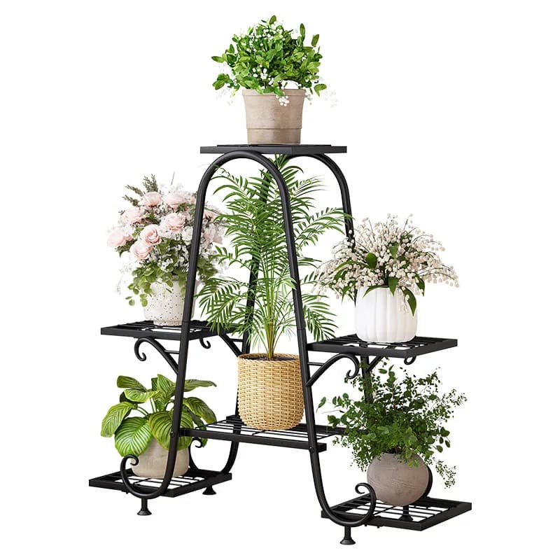Nordic Minimalist Plant Stand Multi Tier Flower Pot Holder Indoor Outdoor Plant Display Rack for Living Room Balcony