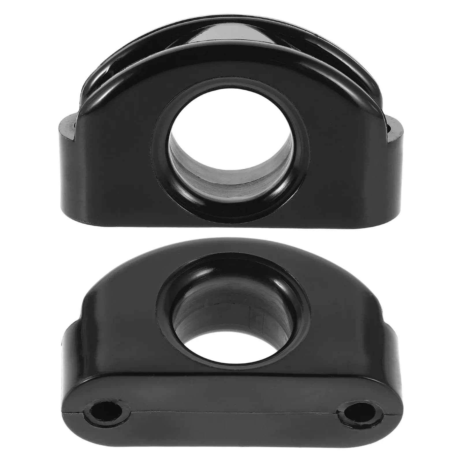 2 pezzi guida puleggia marina in nylon per kayak barca yacht canoa rullo fune metallica liscia sostituzione resistente facile installazione pesca