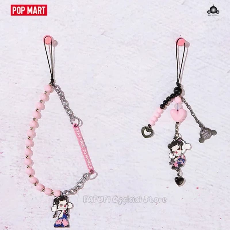 POP MART SKULLPANDA CHEERS TO MYSELF Serie Cordino per cellulare Scatola cieca Scatola misteriosa Indovina Borsa Giocattoli Bambola Anime Figura